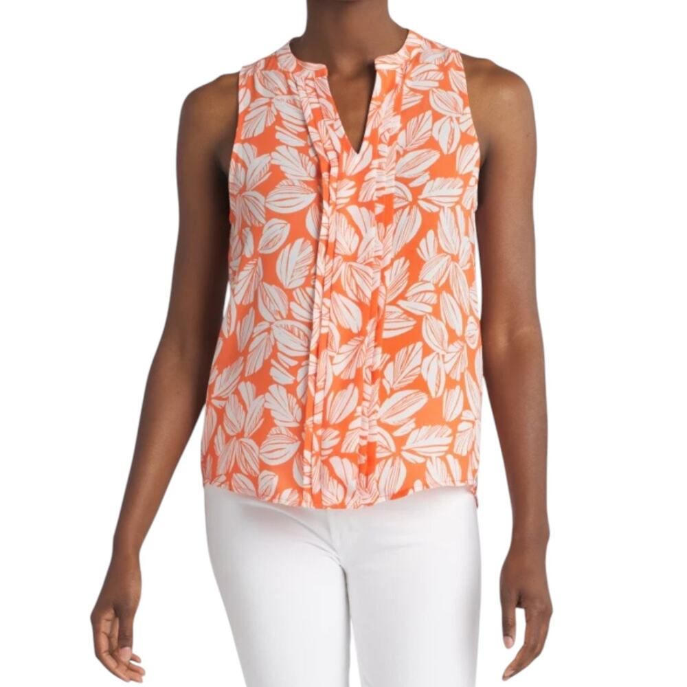 41Hawthorn MEDIUM Breyson Pleat Detail Split Neck Blouse - Stitch Fix Top - Picture 2 of 16
